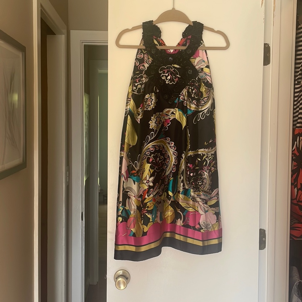 BEYOND BEAUTIFUL 100% silk dress!